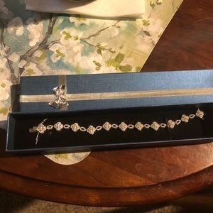 Brand new silver cubic zirconia bracelet
